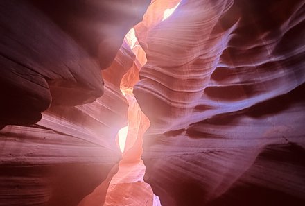 USA Südwesten mit Kindern - USA for family individuell - Kalifornien, Nationalparks & Las Vegas - Licht im Antelope Canyon