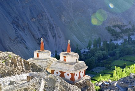 Familienreise Ladakh - Ladakh Teens on Tour - Stupa von oben 