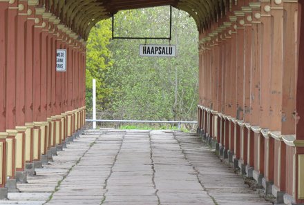 Familienreise Estland - Estland for family - Bahnhof von Haapsalu