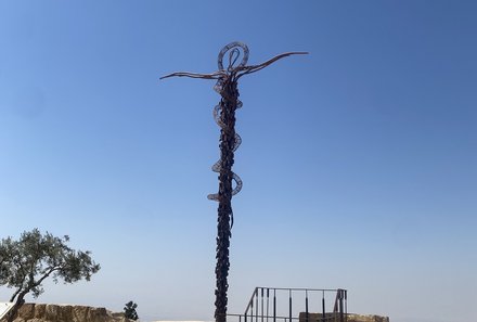 Jordanien Rundreise mit Kindern - Mount Nebo - Denkmal