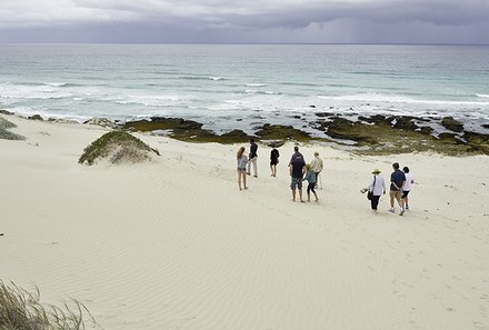 Familienreise Südafrika mit Kindern - Garden Route for family individuell deluxe - De Hoop Nature Reserve weißer Sandstrand