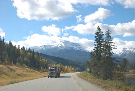 Westkanada Camping for family - Rocky Mountains mit Kindern - Straße Kanada