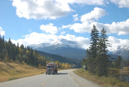 Westkanada for family - Familienurlaub Kanada - Highway in Kanada