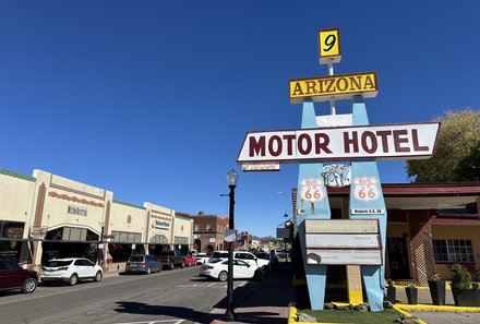 USA Südwesten mit Kindern - USA for family individuell - Kalifornien, Nationalparks & Las Vegas - Route 66 - Straßenschild