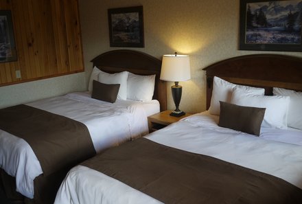 Westkanada for family - Familienurlaub Kanada - The Crossing Resort Zimmer mit Betten