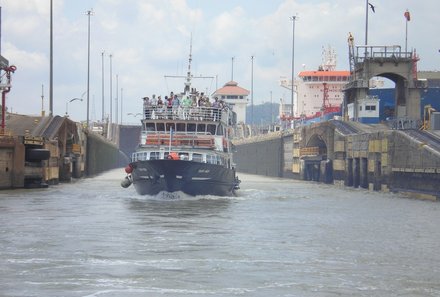 Panama for family individuell - Panama Familienreise - Panama Kanal Boot