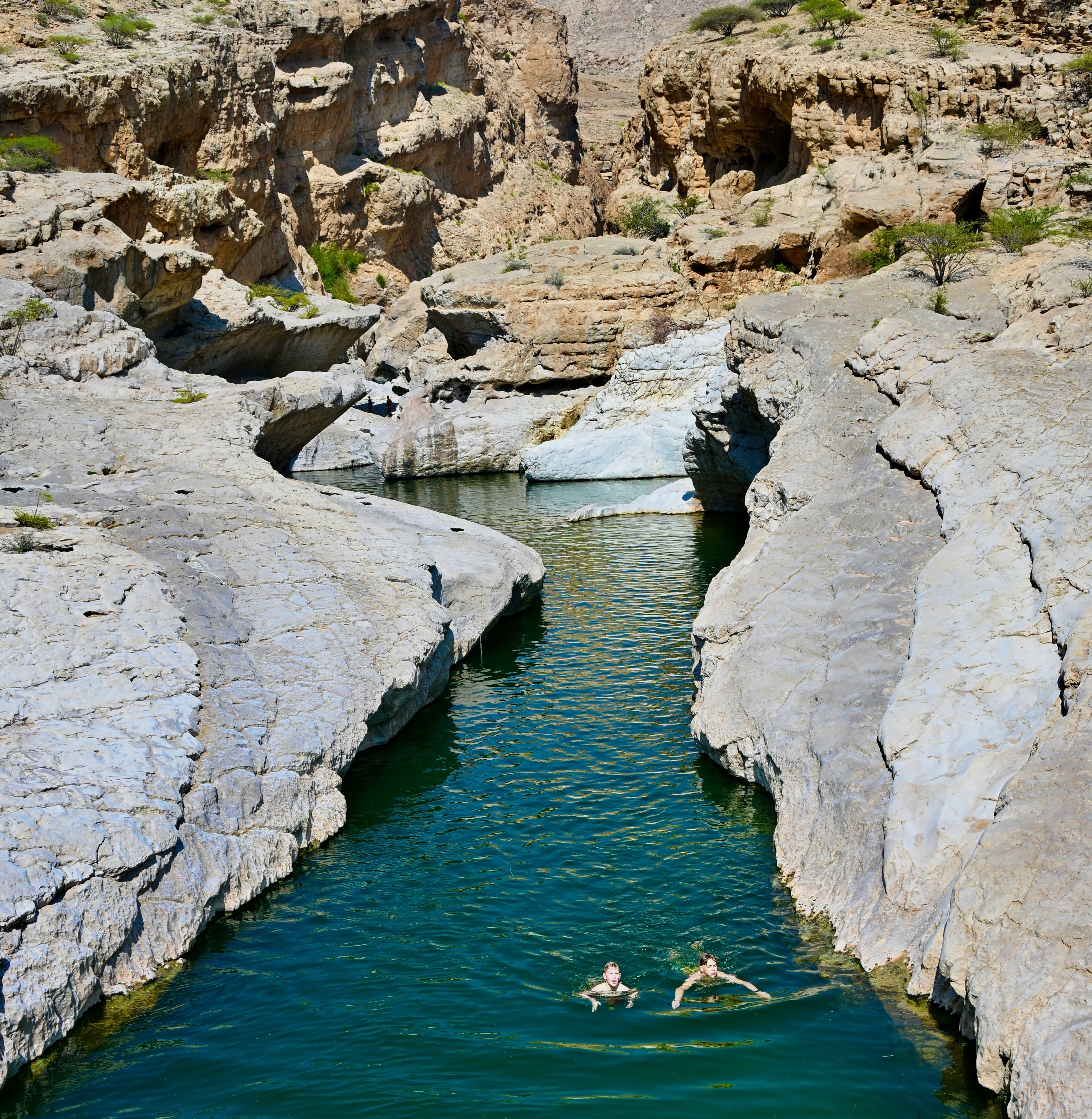 Reisebericht Oman mit Kindern - Wadi Bani Khalid mit Kindern