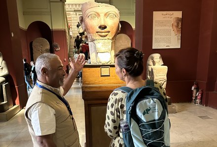 Familienreise Ägypten - Ägypten for family individuell deluxe - Ägyptisches Museum mit Nadja Albrecht & Guide