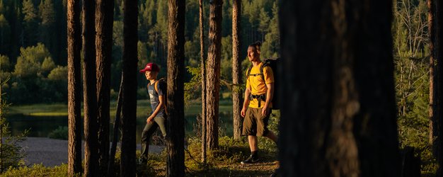 Finnland Family & Teens Summer - Familienreise Finnland - Wanderung im Wald