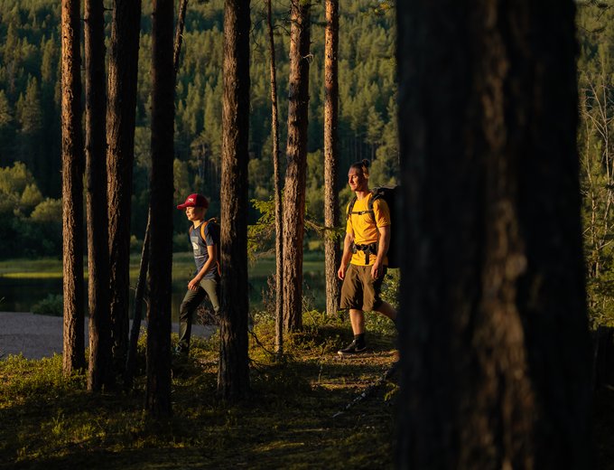 Finnland Family & Teens Summer - Familienreise Finnland - Wanderung im Wald