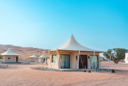 Oman Familienreise individuell deluxe - Desert Nights Camp - Zelt