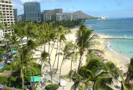 Hawaii Inselhopping for family individuell - Familienreise Hawaii mit Kindern - Waikiki Strand