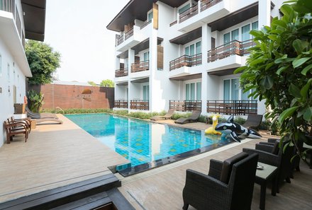 Thailand Familienreise mit Kindern - Thailand for family individuell - Le Patta Chiang Rai - Pool