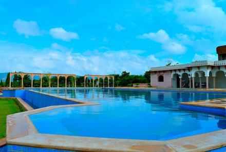 Indien mit Kindern - Indien for family - Pushkar - Bagh Resort - Pool