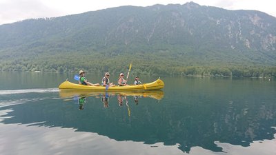 Slowenien for family - Familienreise Slowenien - Kanufahrt in Slowenien