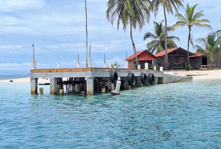 Panama for family individuell - Panama Familienreise mit Kindern - Verlängerung San Blas - Steg am Meer