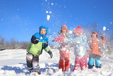 Familienreise Estland - Estland for family Winter - Kinder im Schnee