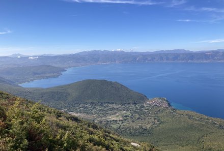 Albanien Familienreise - Albanien for family individuell - Ohrid-See Ausblick