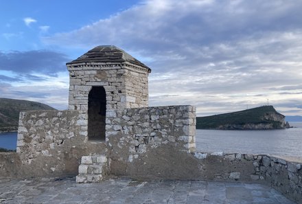 Albanien Familienreise - Albanien for family individuell - Porto-Palermo-Festung Ausblick