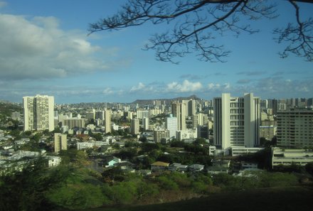 Hawaii Inselhopping for family individuell - Familienreise Hawaii mit Kindern - Stadtblick Oahu