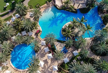 Oman Familienreise mit Kindern deluxe - Shangri-La Al Waha Hotel - Pool