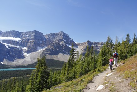 Westkanada Camping for family - Rocky Mountains mit Kindern - Wanderweg