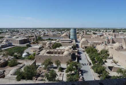 Usbekistan Familienreise - Usbekistan for family - Blick auf Altstadt von Chiwa