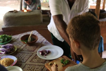 Sri Lanka Familienreise - Sri Lanka Summer for family - Kinder beim Kochkurs