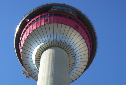 Westkanada Camping for family - Rocky Mountains mit Kindern - Calgary Tower