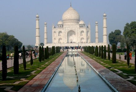 Rundreise Indien mit Kindern - Indien mit Kindern - Blick auf das Taj Mahal