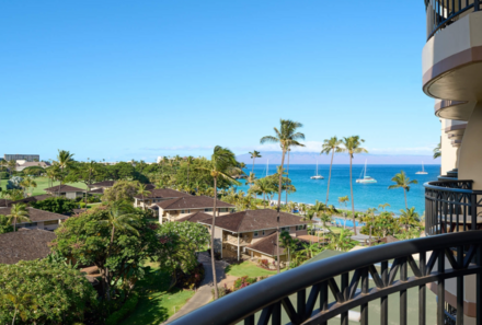 Hawaii Inselhopping for family individuell - Familienreise Hawaii mit Kindern - Royal Lahaina Resort - Balkonausblick