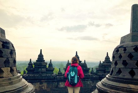 Bali mit Jugendlichen - Java & Bali Family & Teens - Borobodur Tempelanlage Sonnenuntergang