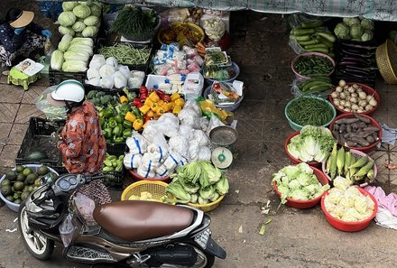 Vietnam for family - Familienreise Vietnam mit Kindern - Saigon Straßenverkauf