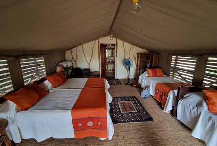 Kenia for family individuell deluxe - Tsavo Ost Nationalpark - Satao Camp - Zelt