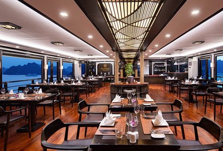 Vietnam Familienreise - Vietnam for family Summer - Peony Cruises - Restaurant