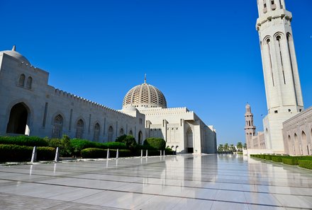 Oman mit Kindern individuell - Oman for family individuell - Sultan Qabus Moschee Muscat - Anlage