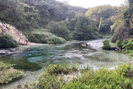 Albanien Familienreise - Albanien for family individuell - Blue-Eye-Quelle - Wasserbecken