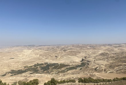 Jordanien Rundreise mit Kindern - Mount Nebo - Aussicht