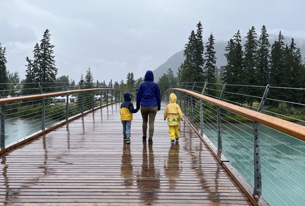 Westkanada for family - Familienurlaub Kanada - Spaziergang Banff